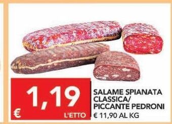 TuoDi Salame spianata classica/piccante pedroni offerta
