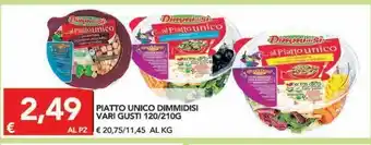 TuoDi Piatto unico dimmidisi vari gusti 120/210g offerta