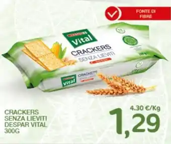 Interspar Despar Vital Crackers senza lieviti 300 g offerta