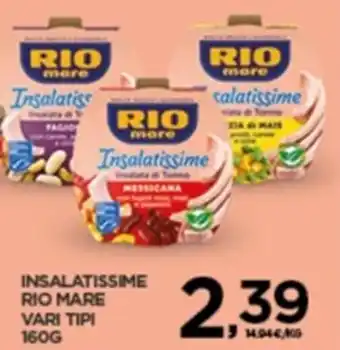 Interspar Rio Mare Insalatissime vari tipi 160 g offerta