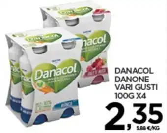 Interspar Danone Danacol vari gusti 100g x4 offerta