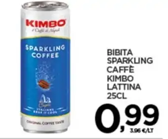 Interspar Kimbo Bibita sparkling caffè lattina 25 cl offerta
