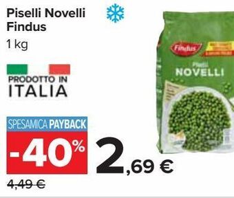 Carrefour Iper Piselli novelli findus offerta