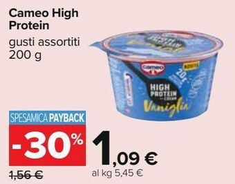 Carrefour Iper Cameo high protein offerta