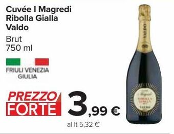 Cuvee i magredi ribolla gialla valdo