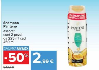 Carrefour Iper Shampoo pantene offerta