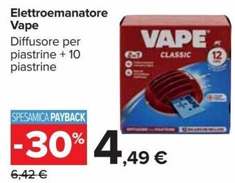Carrefour Iper Elettroemanatore vape offerta