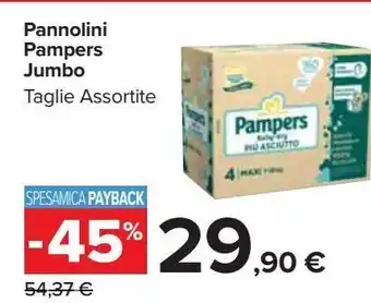 Carrefour Iper Pannolini pampers jumbo offerta