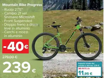 Carrefour Iper Mountain bike progress offerta