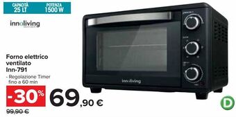 Carrefour Iper Forno elettrico ventilato inn-791 offerta