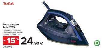 Ferro da stiro tefal 1739
