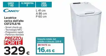 Carrefour Iper Lavatrice carica dall'alto cst27le/1s offerta