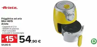 Carrefour Iper Friggitrice ad aria mini 4615 ariete offerta