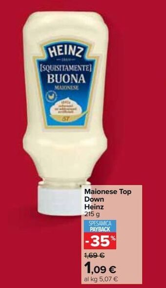 Carrefour Iper Maionese top down heinz offerta