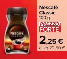 Carrefour Iper Nescafé classic offerta
