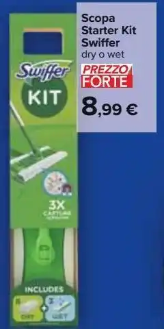 Carrefour Iper Scopa starter kit swiffer offerta