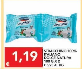 TuoDi Stracchino 100% italiano dolce natura 100 g x 2 offerta