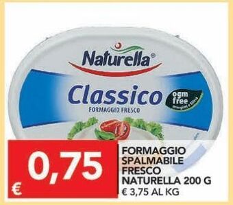 TuoDi Formaggio spalmabile fresco naturella 200 g offerta