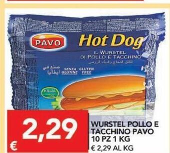 TuoDi Wurstel pollo e tacchino pavo 10 pz 1 kg offerta