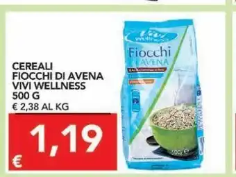 TuoDi Cereali fiocchi di avena vivi wellness 500 g offerta