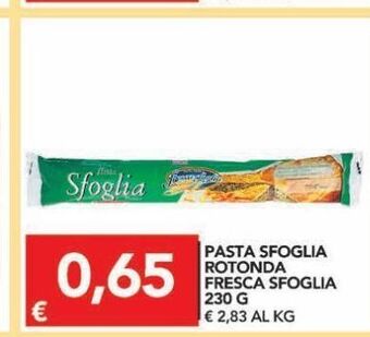 TuoDi Pasta sfoglia rotonda fresca sfoglia 230 g offerta