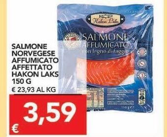 TuoDi Salmone norvegese affumicato affettato hakon laks 150 g offerta