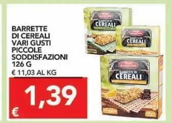 TuoDi Barrette di cereali vari gusti piccole soddisfazioni 126 g offerta