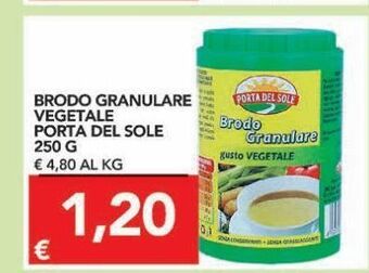 TuoDi Brodo granulare vegetale porta del sole 250 g offerta