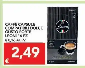 TuoDi Caffè capsule compatibili dolce gusto forte leoni 16 pz offerta