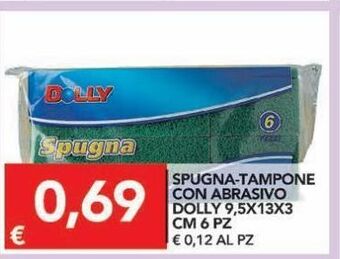TuoDi Spugna-tampone con abrasivo dolly 9,5x13x3 cm 6 pz offerta