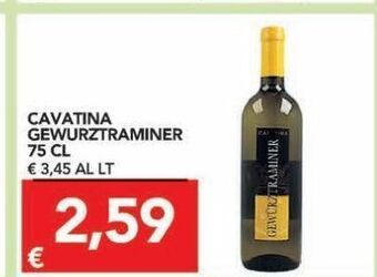 TuoDi Cavatina gewurztraminer 75 cl offerta