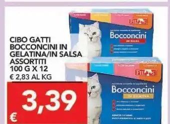 TuoDi Cibo per gatti bocconcini in gelatina/in salsa assortiti 100 g x 12 offerta