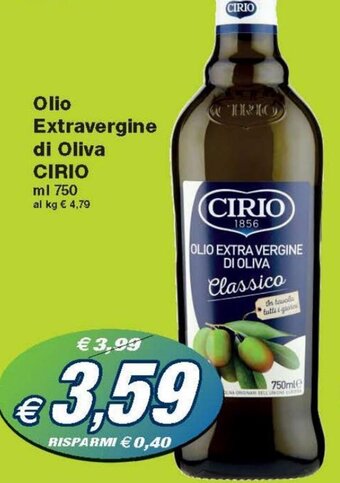 Prix Quality Cirio Olio Extravergine di oliva 750 ml offerta