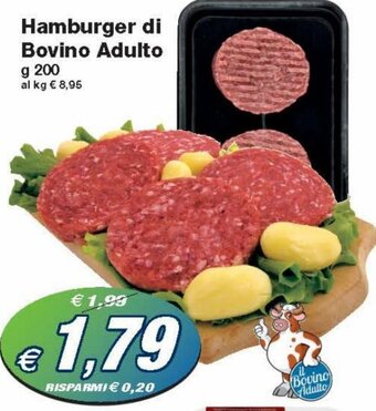 Prix Quality Hamburger di Bovino Adulto 200 g offerta