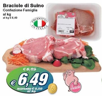 Prix Quality Braciole di Suino Confezione Famiglia al kg offerta