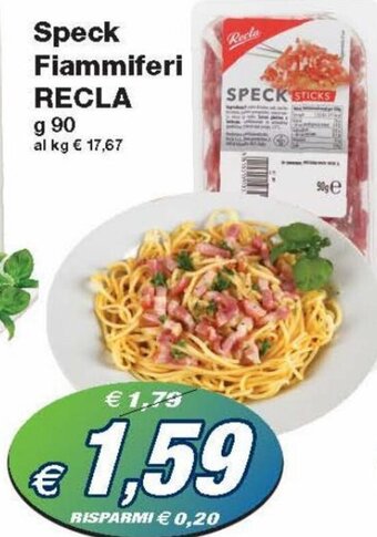 Prix Quality Recla Speck Fiammiferi 90 g offerta