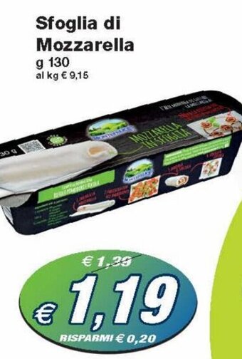 Prix Quality Sfoglia di Mozzarella 130 g offerta