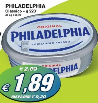 Prix Quality Philadelphia Classico - 220 g offerta