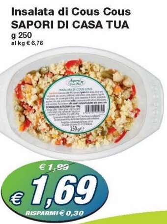 Prix Quality Sapori di Casa Tua Insalata di cous cous 250 g offerta