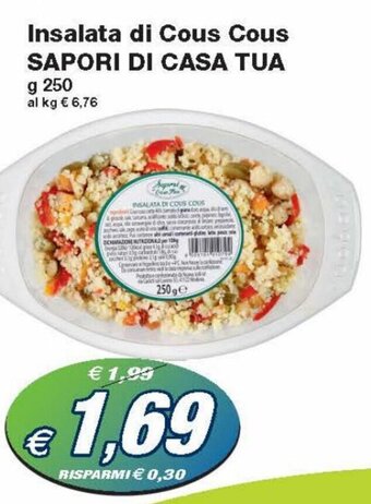 Prix Quality Sapori di Casa Tua Insalata di Cous Cous 250 g offerta