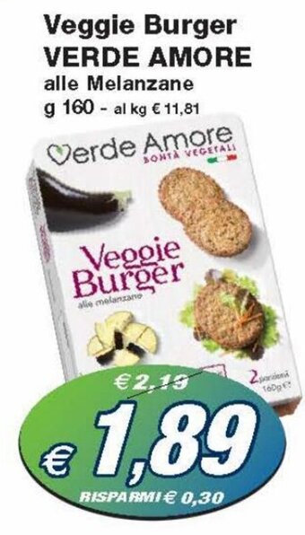 Prix Quality Verde Amore Veggie Burger 160 g offerta