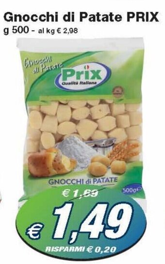 Prix Quality Prix Gnocchi di Patate 500 g offerta