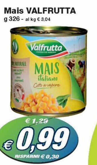 Prix Quality Valfrutta Mais 326 g offerta