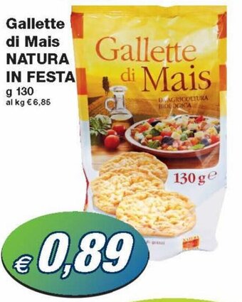 Prix Quality Natura in Festa Gallette di Mais 130 g offerta