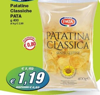Prix Quality Pata Patatine Classiche 400 g offerta