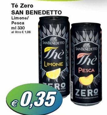 Prix Quality San Benedetto Té Zero Limone/Pesca 330 ml offerta