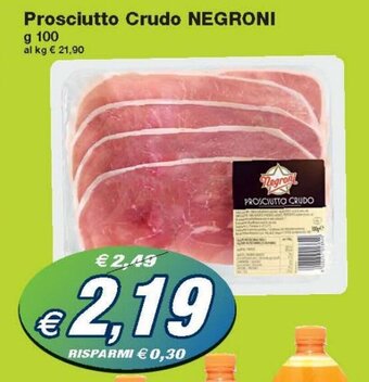 Prix Quality Negroni Prosciutto Crudo 100 g offerta