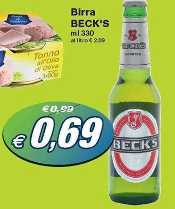 Prix Quality Beck's Birra 330 ml offerta