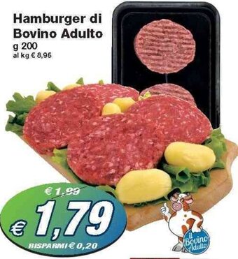 Prix Quality Hamburger di Bovino Adulto 200 g offerta