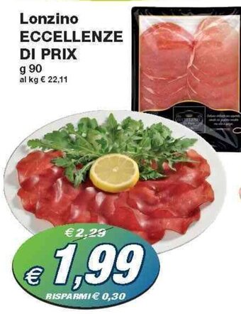 Prix Quality Eccellenze di Prix Lonzino 90 g offerta